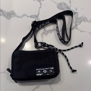 Lululemon Canada Black Crossbody Bag with Adjustable Strap